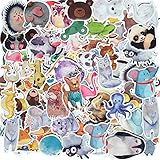 130 Stück Tieren Aufkleber,Wasserfeste Vinyl Sticker Set für Laptop, Koffer, Helm, Motorrad, Skateboard, Snowboard, Auto, Fahrrad, Computer, Graffiti und Kawaii Aufkleber Decals Sticker