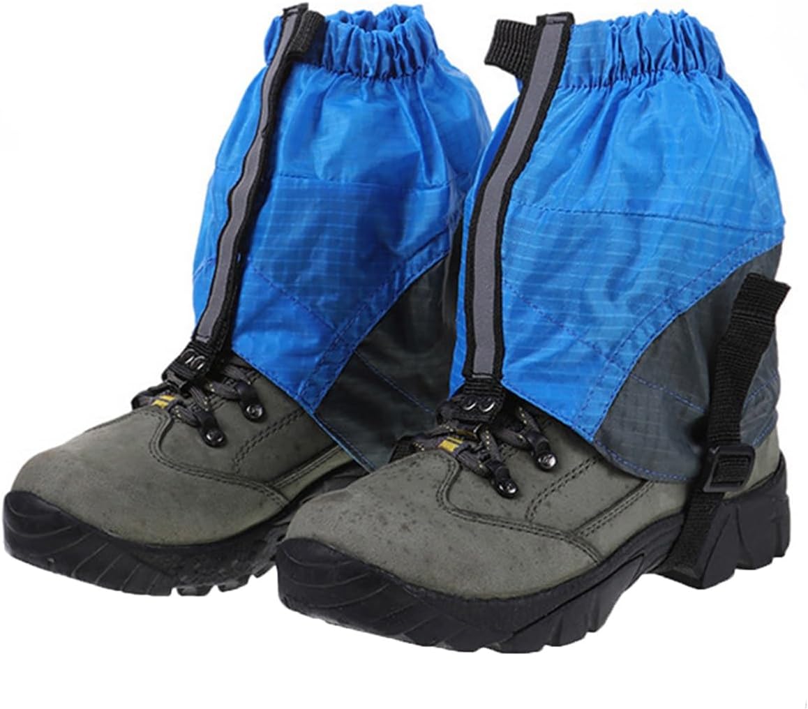 Leg Gaiters,Lightweight Hiking Shoe Covers,Short Adjustable Gaiters,for Hiking Skiing Mountain Walking Mountaineering