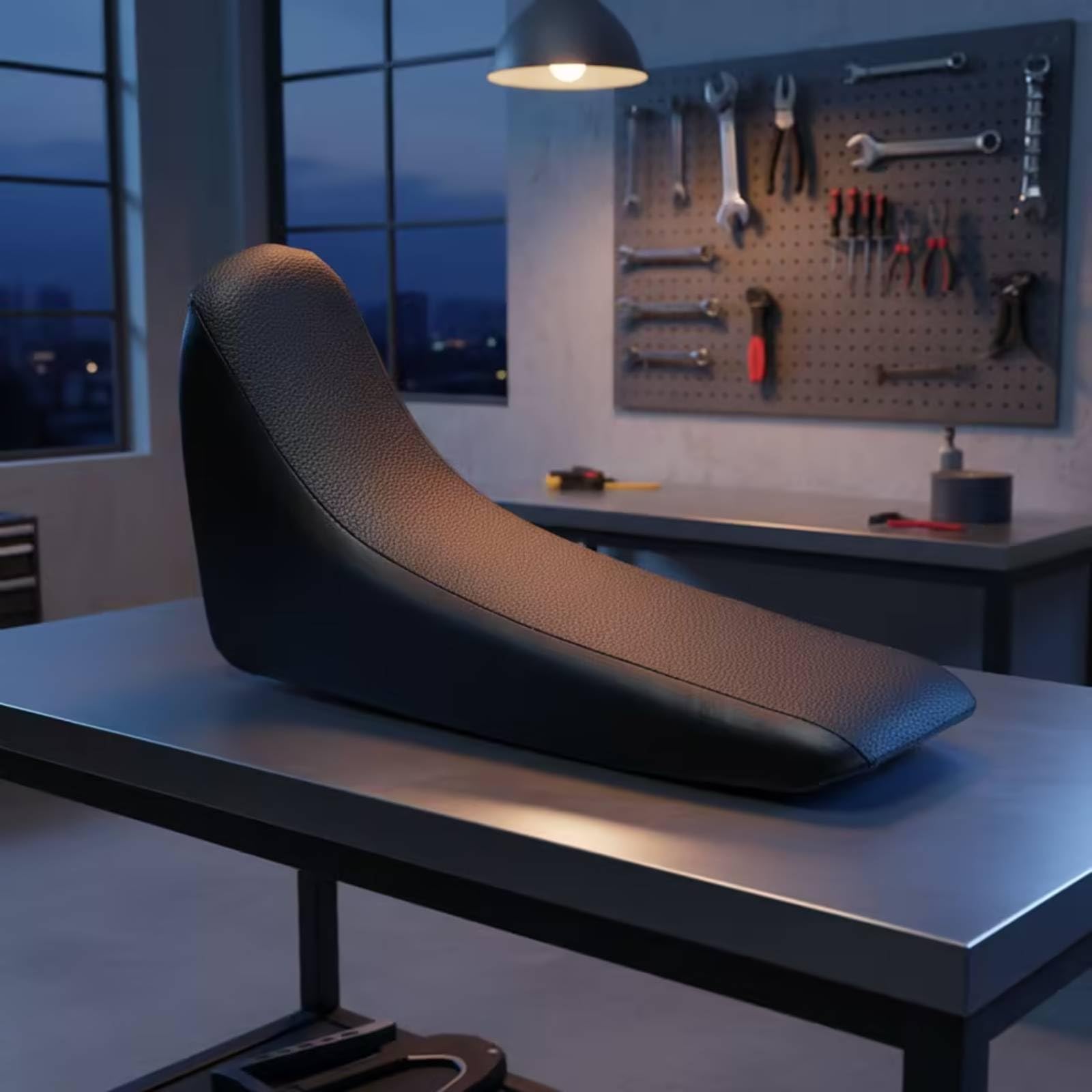 Housse de Selle Siège Coussin Selle Revêtement avec Base Ajustée et Points de Fixation Intégrés pour Assise Ferme Sportif Adaptée aux Déplacements | Profilée, Texturée, Coussin Selle cyclette, pour Customisation