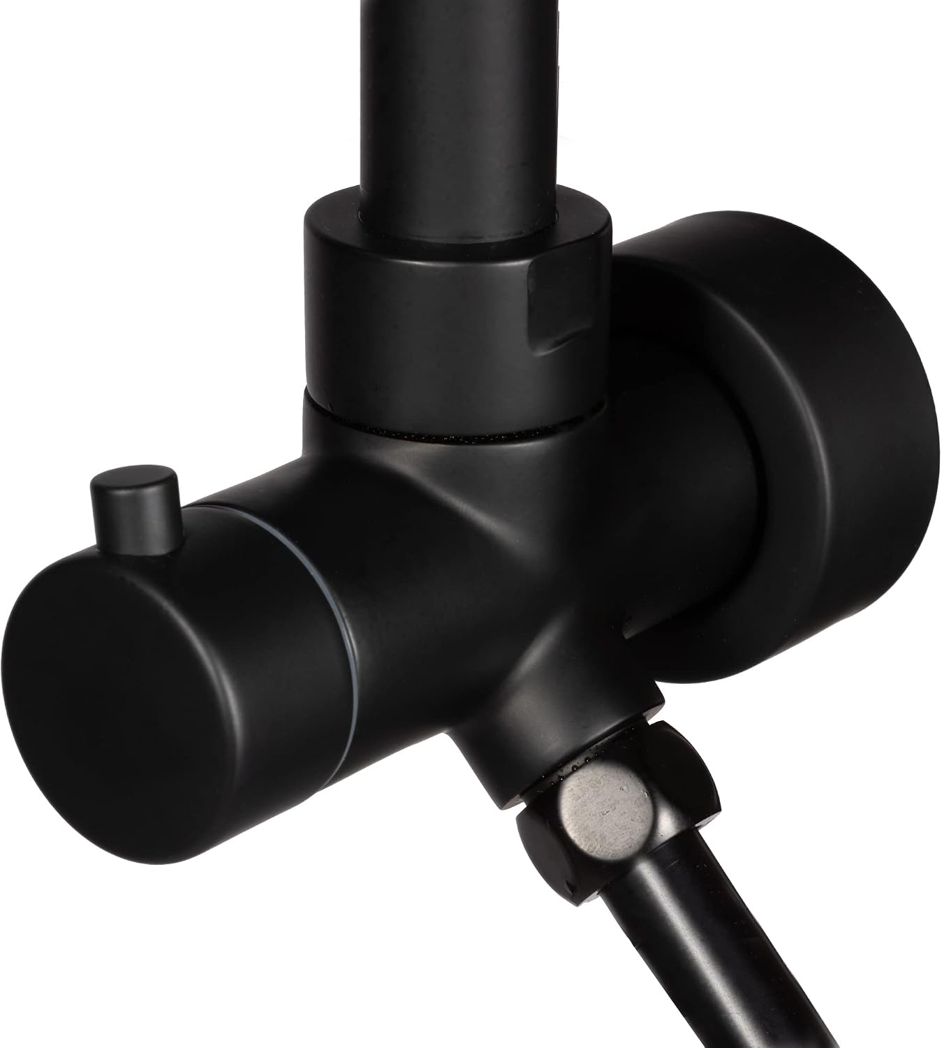 Lanikai Rain Shower Head with Handheld Spray Combo - 1028-MB-1.8GPM, Matte Black - 8" Rain Showerhead with Handheld Sprayer, 3 Spray Jets, 5-Function Rainfall Shower Head with Hose, 1.8 GPM