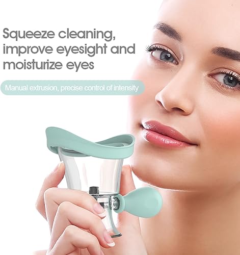 Miniatura 6 de AITIME Taza de lavado de ojos, vasos de ojos reutilizables portátiles para lavado de ojos, taza de enjuague de ojos y kit de estuche para lentes de