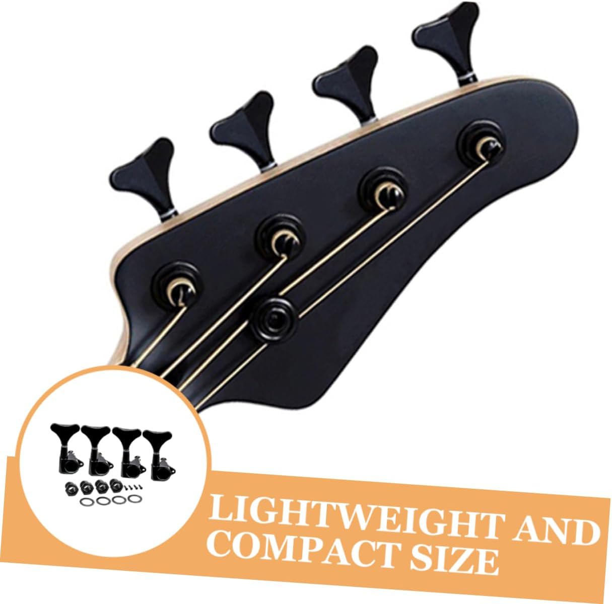 4sets Bass Tuning Key Pegs Classic Bass Tuners Replacement Tuning Pegs