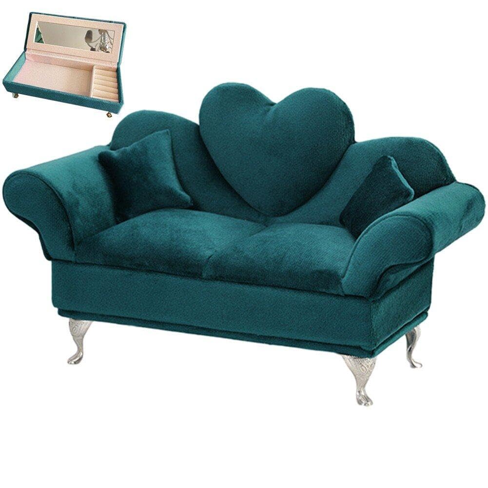 Organisateur de boucles d'oreilles canapé pour commode et déco
