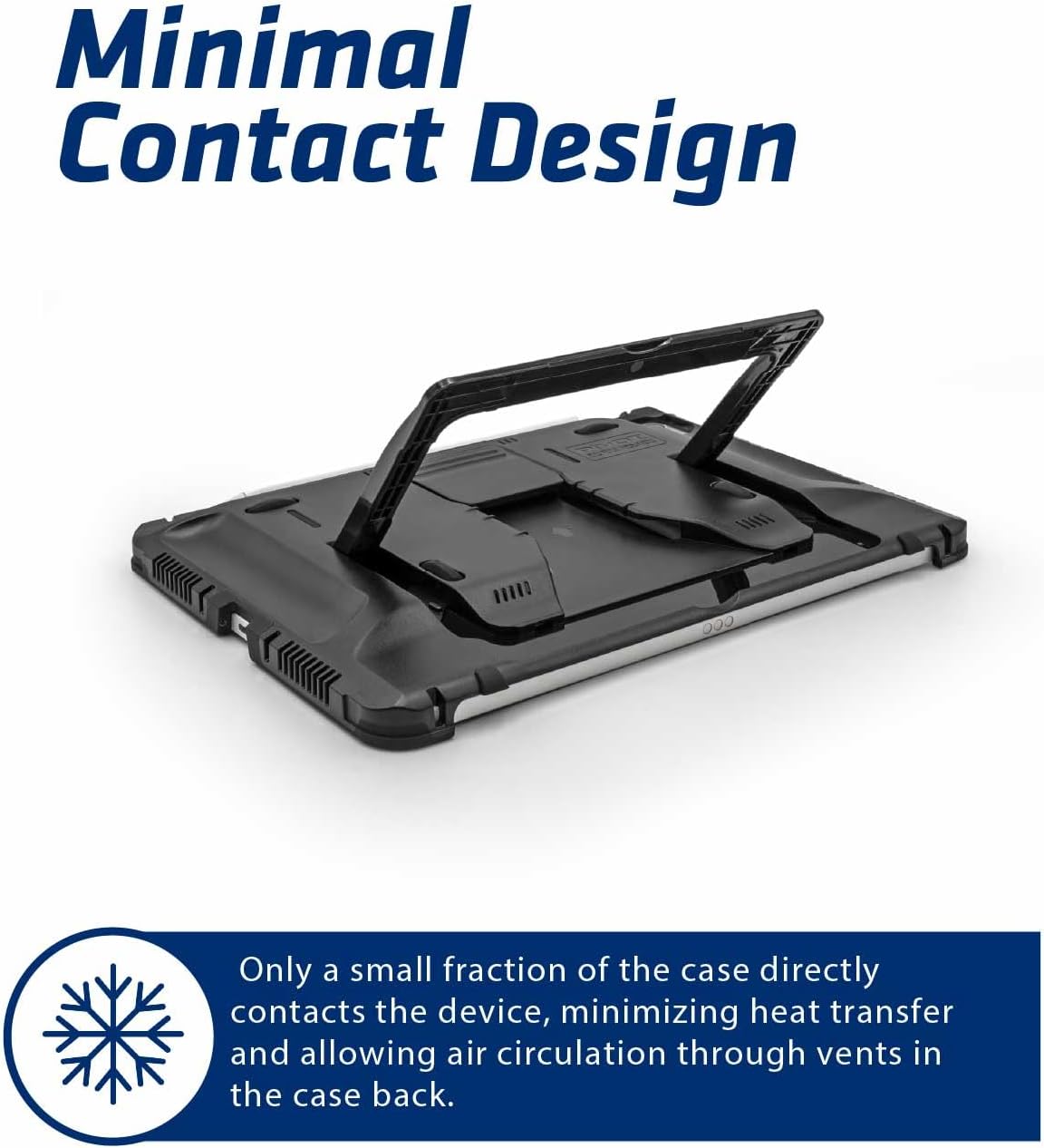 PIVOT A22A Atlas 10th Gen iPad Case - Rugged Tough Military-Grade Shockproof 360° Drop Protection, 120° Kickstand, Patented Cooling, Removable Screen Cover & Aviation Pilot - Clear Body/Red Clip