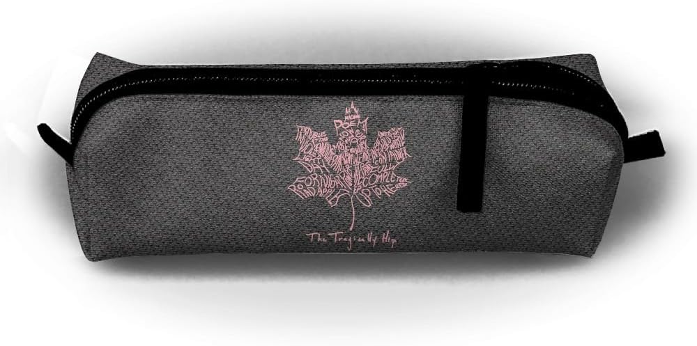 YOUNG NURSESOSBAG Rose The Tragically Hip Canada Flag Small Cute Pen Bag Pencil Case Zipper Slim Stick Holder School