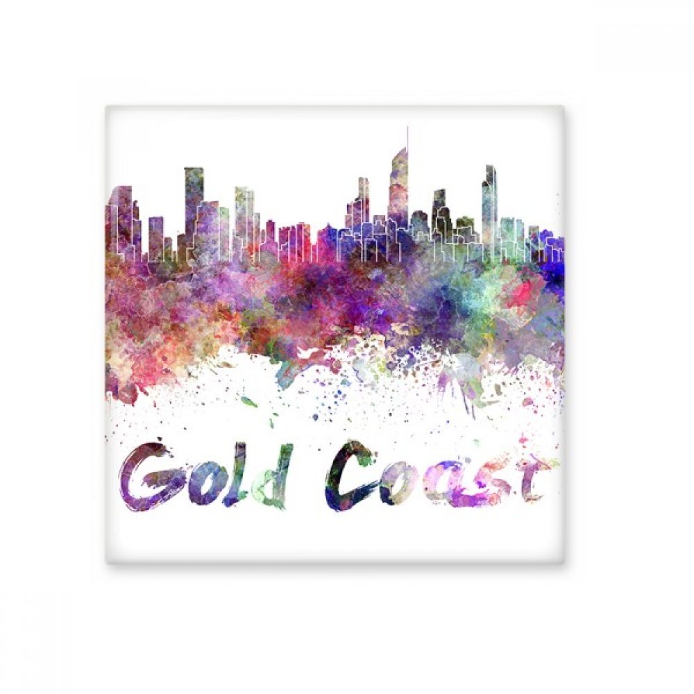 Carreaux en céramique Gold Coast Ghana aquarelle illustration L