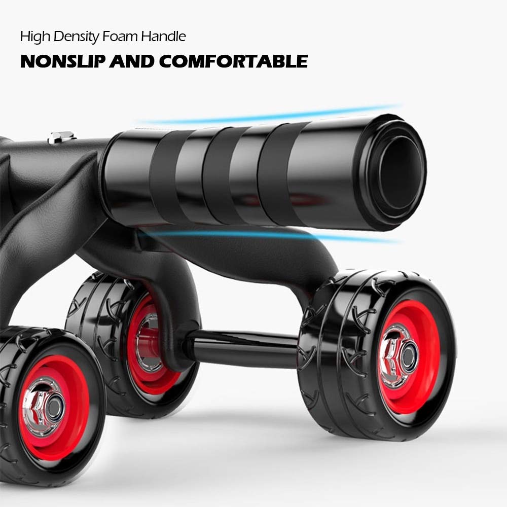 BAJIE Ruota addominale Fitness Addominale Ruota Ab Roller Muscle Trainer Tenere in Forma Ruote Per Vita Gamba Esercizio Casa Palestra Attrezzatura Allenamento