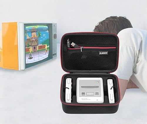 Miniatura 7 de RLSOCO Funda para Nintendo Entertainment System NES Classic EditionSuper NES Classic Mini (solo funda)