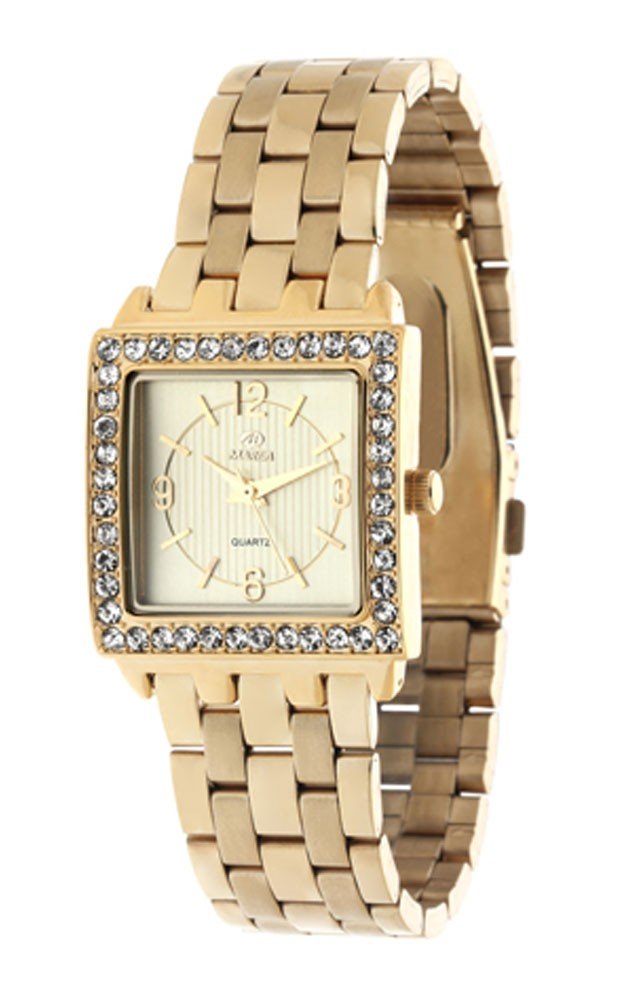 MAREA B41130 / 3 Madame montre femme cadran rectangulaire doré chic - 2