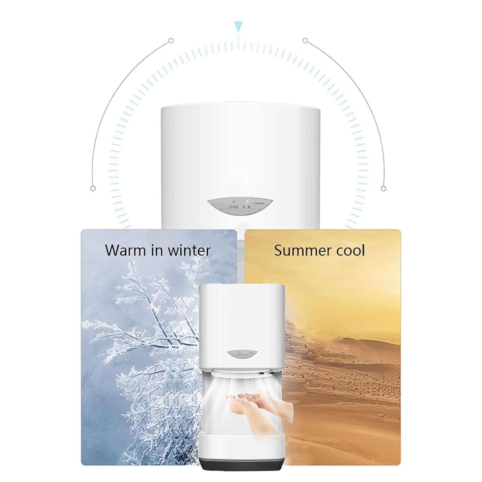 Secador de manos comercial de alta velocidad, capacidad de 1500 ml con aire caliente y frío, sensor inteligente, ahorro de energía y bajo ruido, secador automático de pared para hotel, restaurante