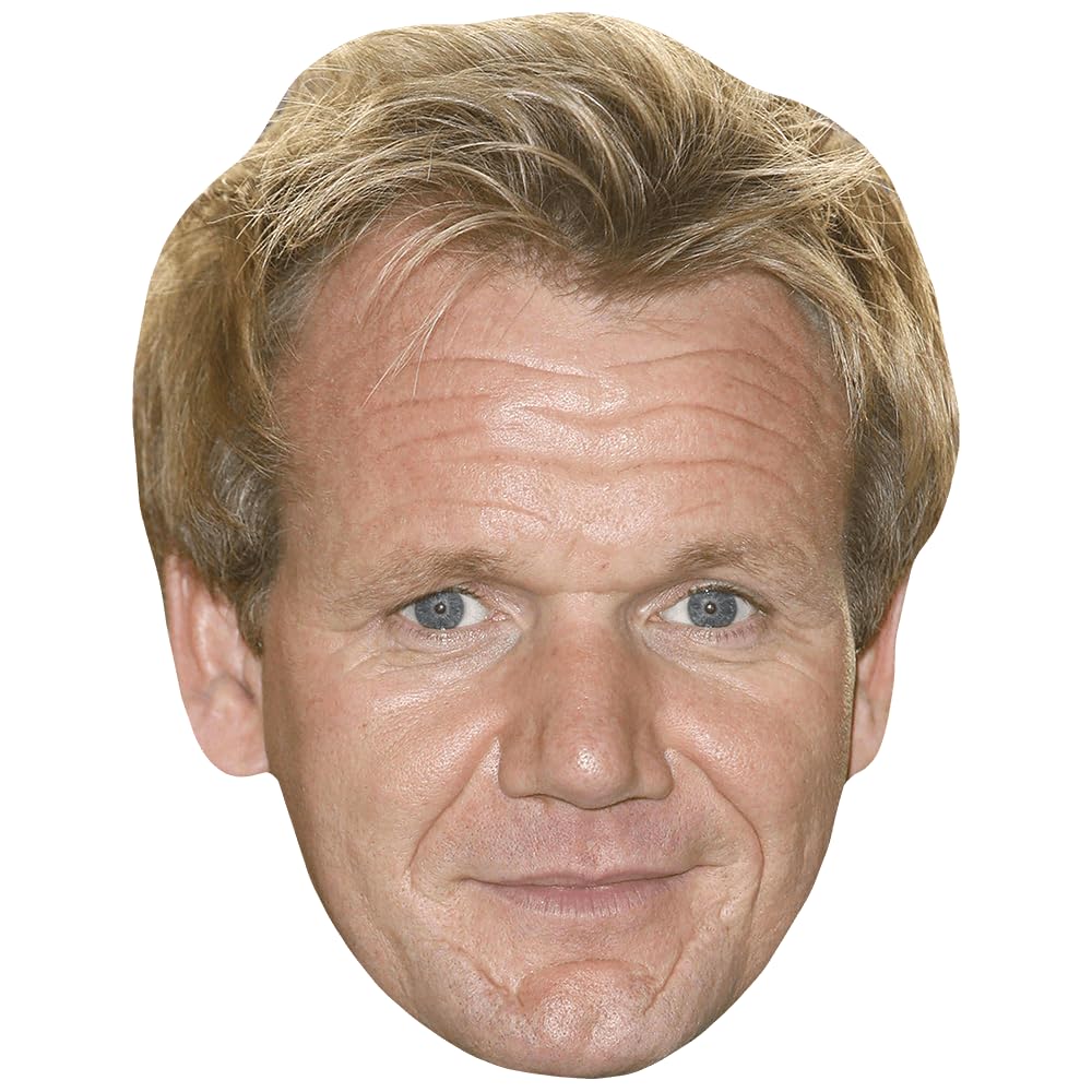 Gordon Ramsay (Young) Celebrity Mask, Flat Card Face, Fancy Dress Mask