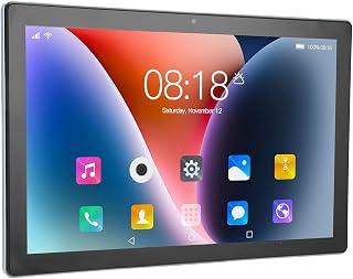 10.1 Inch Tablet 10.1, 8 Core CPU, 6GB RAM, 128GB ROM, 2.4G 5G WIFI, 4G Network, 5000mAh Battery, FHD Screen, Dual Speakers (Gray)
