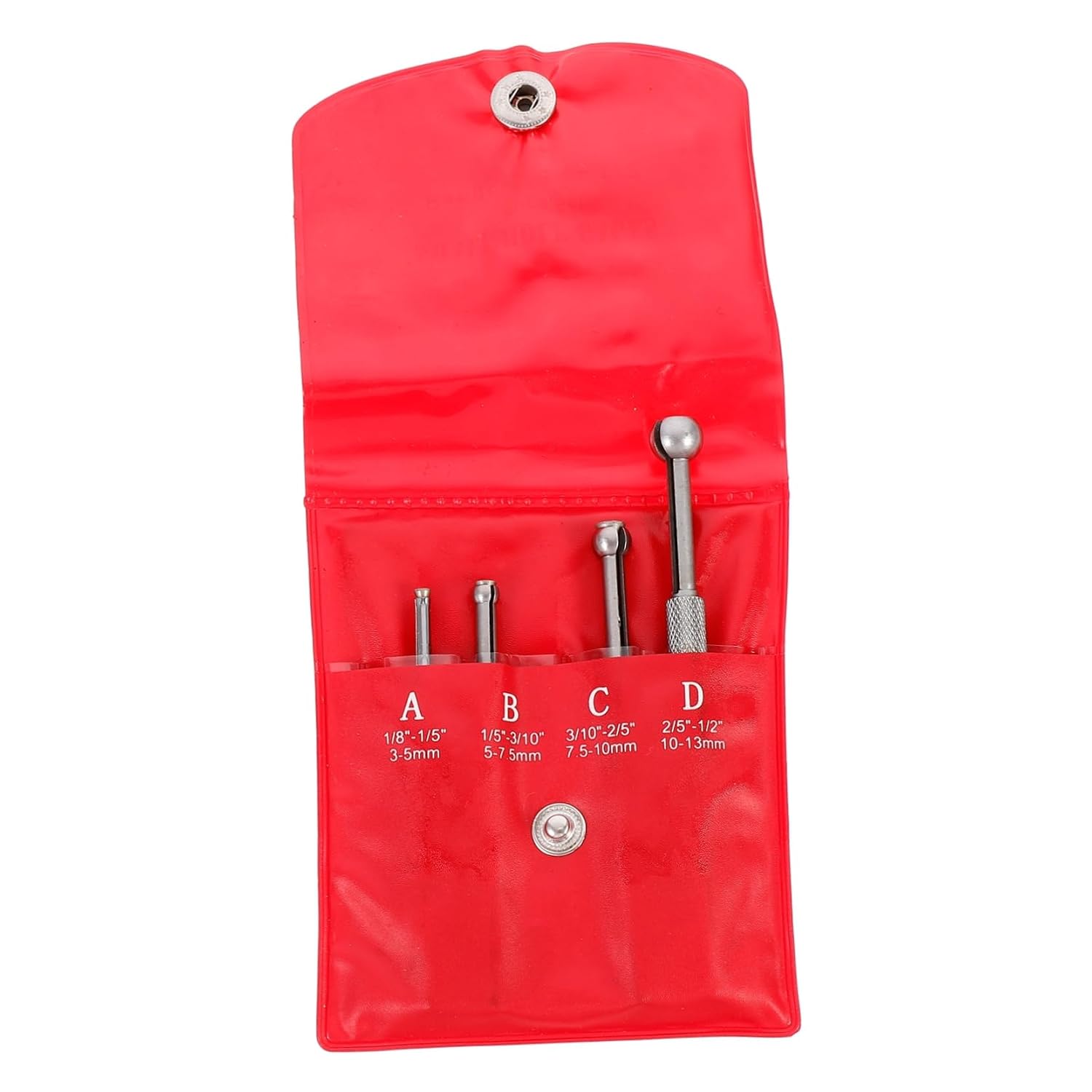 Adjustable Internal Gauge Set 4Pcs Precision Telescoping Hole Measuring Calipers Carbon Steel Manual Measurement Tools for Accurate Inside Hole Gauging