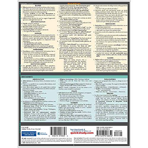 Quickstudy 9781423218654 English Grammar & Punctuation Quickstudy Laminated Reference Guide thumb #3