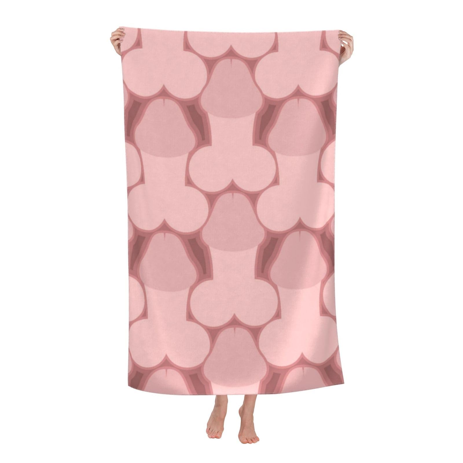 LSRCPD Beach Towel Penis Pattern Microfiber Beach Towels Blanket Oversized Tropical Big Extra Large XL Pool Towels Quick Dry Sandproof for Women Girls Kids