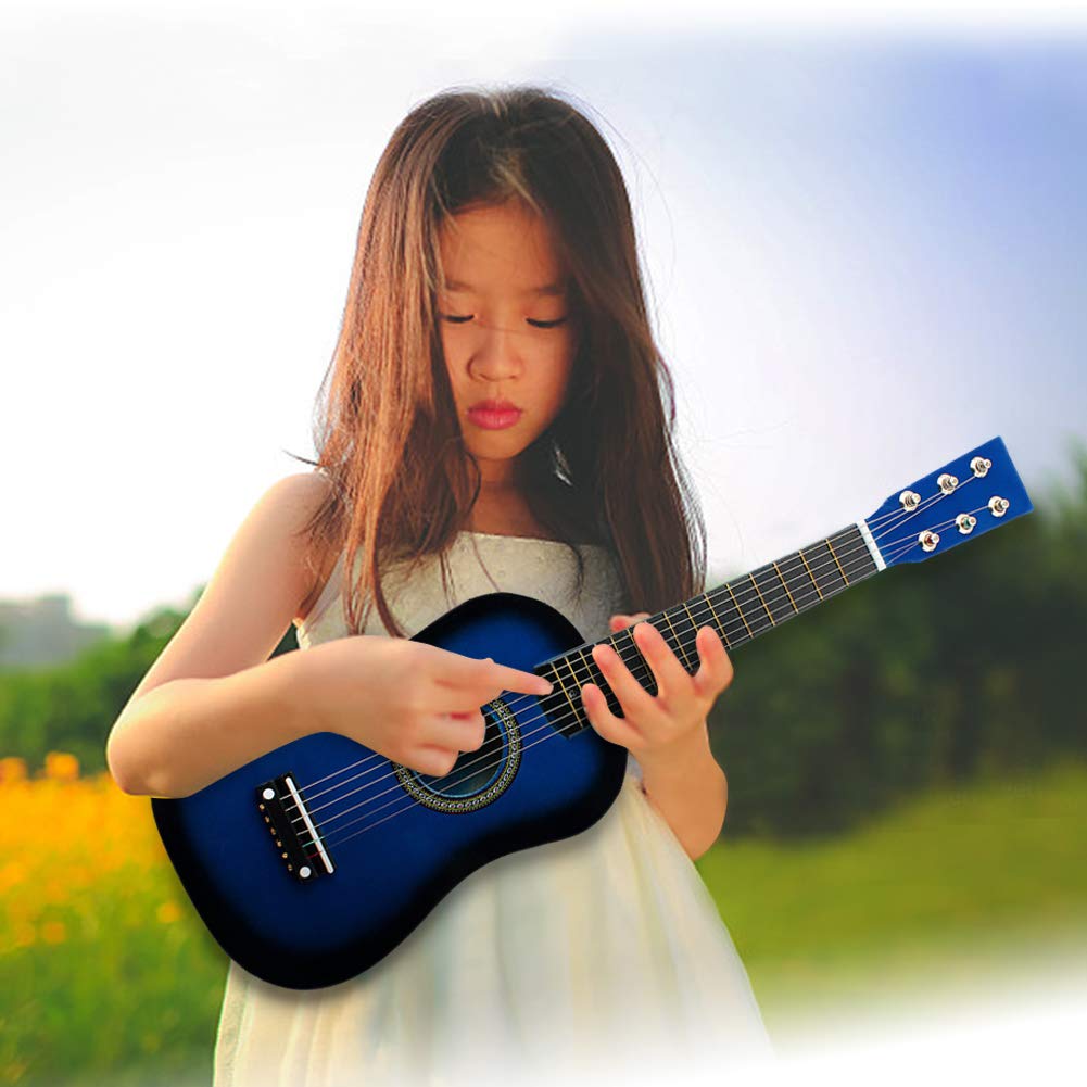 Ukulélé 21 pouces pour enfants débutants, guitare de concert 6 cordes guitare acoustique classique guitare enfants pour enfants adultes débutants