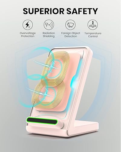 Miniatura 7 de Cargador inalámbrico, cargador inalámbrico para teléfono Samsung S22S21S20S10S9 +Ultra, Note 20109 soporte de carga inalámbrico para iPhone 141312