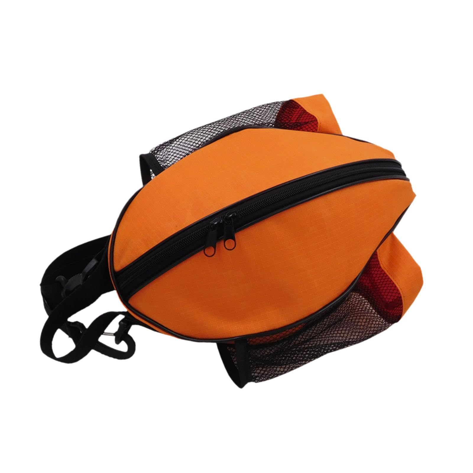 Ball Bag Athletic Organizer Soccer Bag for Soccer Baseball Rugby Ball Orange-image-13
