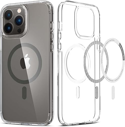 Vista 37 de Spigen Funda para iPhone 15 Pro Max, ultra híbrida MagFit [antiamarilleo] [compatible con Magsafe] - Fibra de carbono
