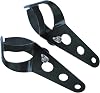 35-43mm Fork Headlight Mounting Bracket, Universal Motorcycle Headlight Bracket Fork Tube Clamp Kit Black
