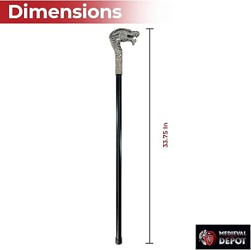 MedievalDepot Striking Distance Cobra Walking Cane