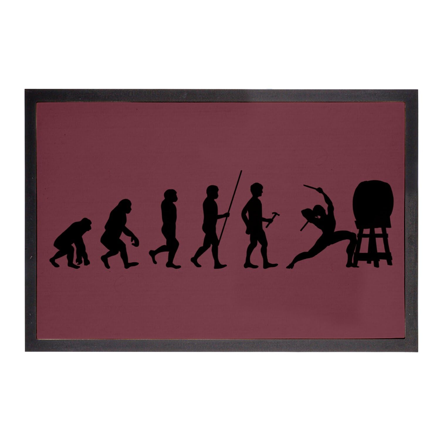 Fabulous Czerwona wycieraczka - Ewolucja Taiko Japonia instrument muzyczny - Wymiary: 75x50cm