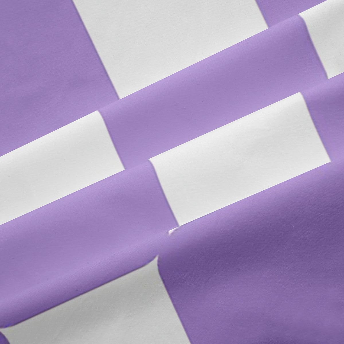 Loussiesd Fioletowy biały labirynt kratowe dekoracje okienne, 2 panele szer