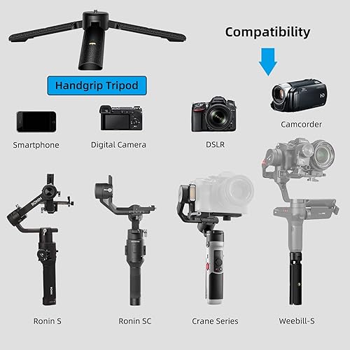 Miniatura 6 de Mango de trípode mini para estabilizador de cardán, Weebill, Crane, DJI Ronin, cámara, cámara web, proyector, soporte para teléfono, Osmo Mobile