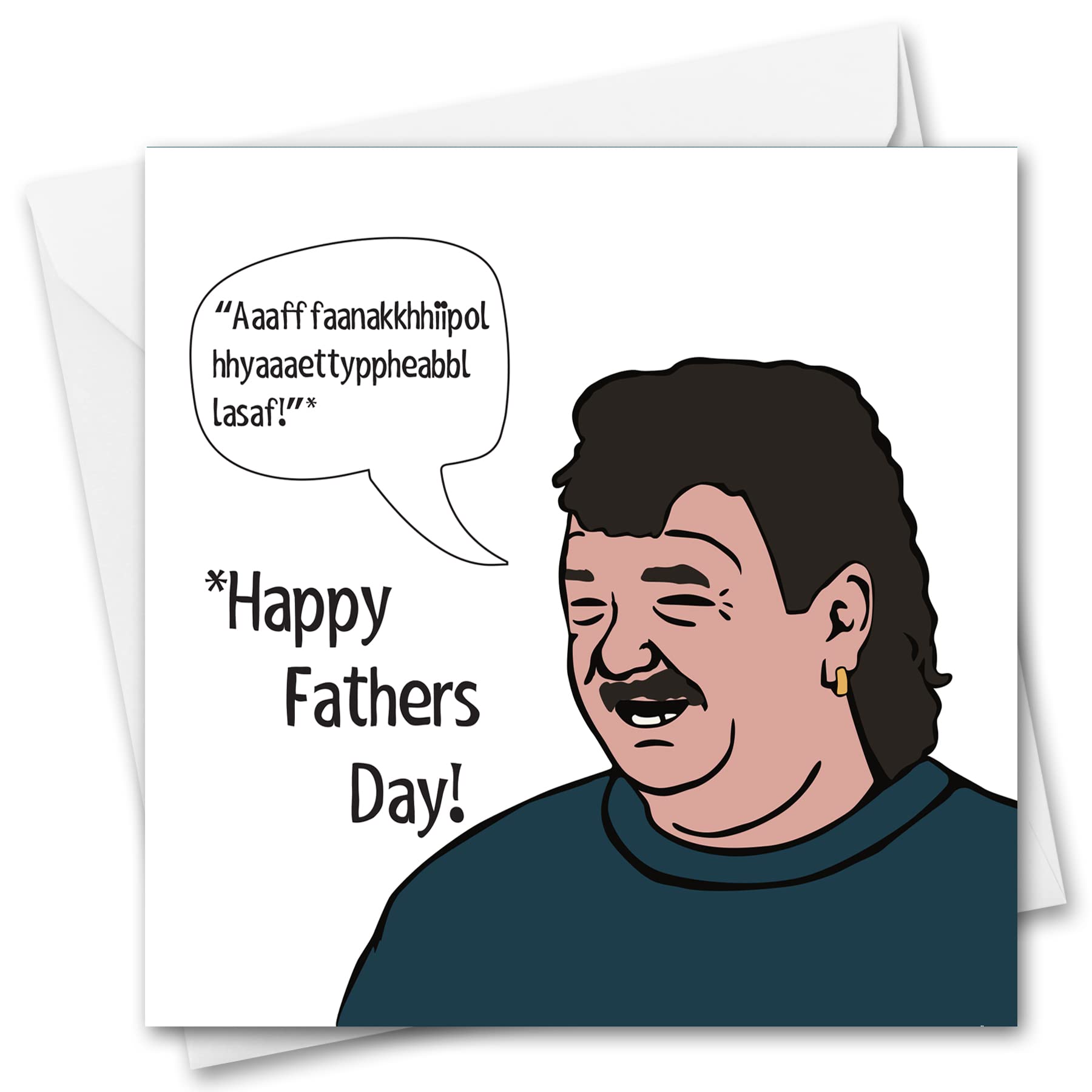 Fathers Day Card Funny Clarkson's Farm Gerald Happy Father's Day Charity Card Celebration 145mm x 145mm Square with Envelope