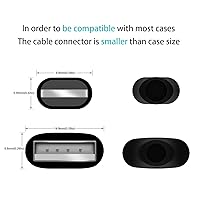 Vista 7 de AGVEE Paquete de 3 cables de carga de 1.5 pies para iPhone, punta reforzada, cable de datos trenzado rápido OEM USB para iPhone 11, 10, 8, 7, 6S, 6