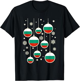 Bulgaria Christmas Happy Xmas Ornaments Decorations Baubles T-Shirt