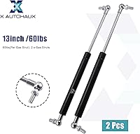 Vista 6 de X AUTOHAUX 2 piezas de 13 pulgadas 60 libras soportes de elevación de gas resortes universales RV capó de coche trasero barra de apoyo hidráulico