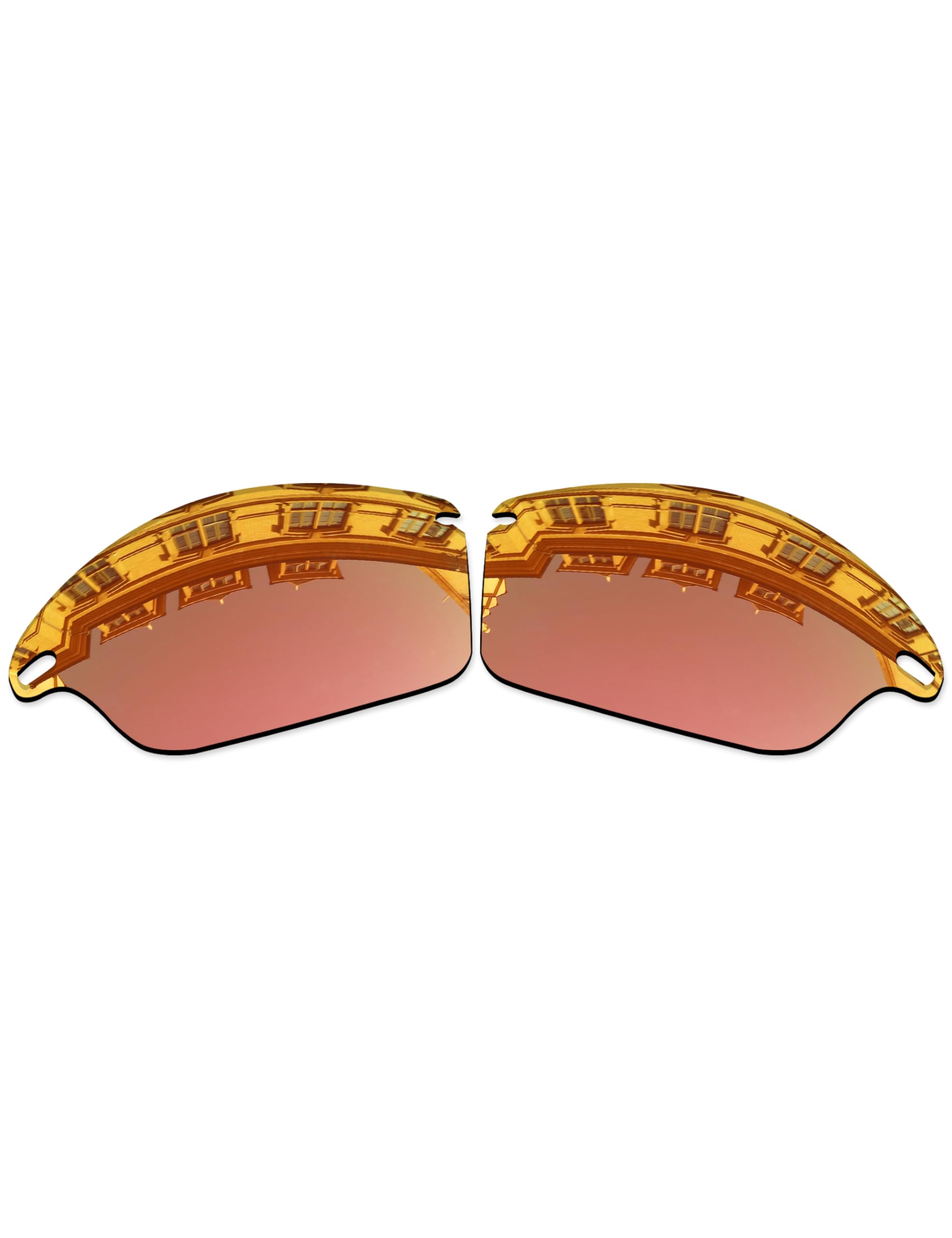 Vonxyz Lenses Replacement for Oakley Fast Jacket OO9097 | Fast Jacket Asian Fit Sunglass - Peach Gold Polarized