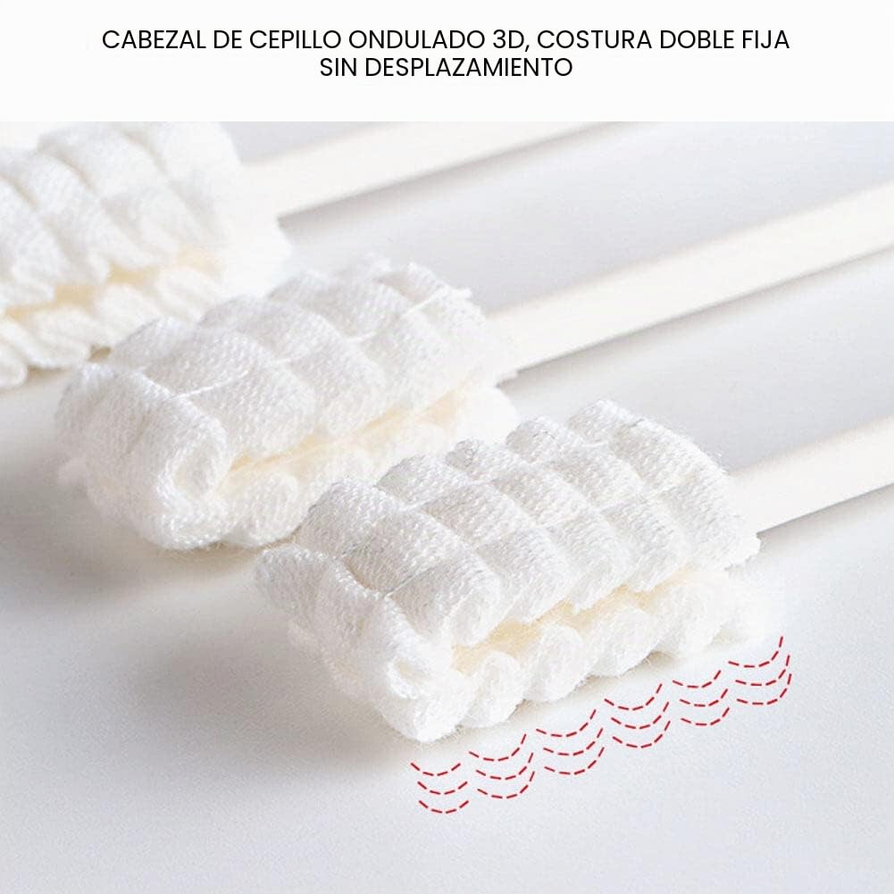 Limpiador de lengua para bebé recién nacido, 30 unidades limpiador bucal para bebe, cepillo de dientes de gasa suave, cepillo de dientes para recién nacido, cuidado dental para bebés de 0 a 36 meses