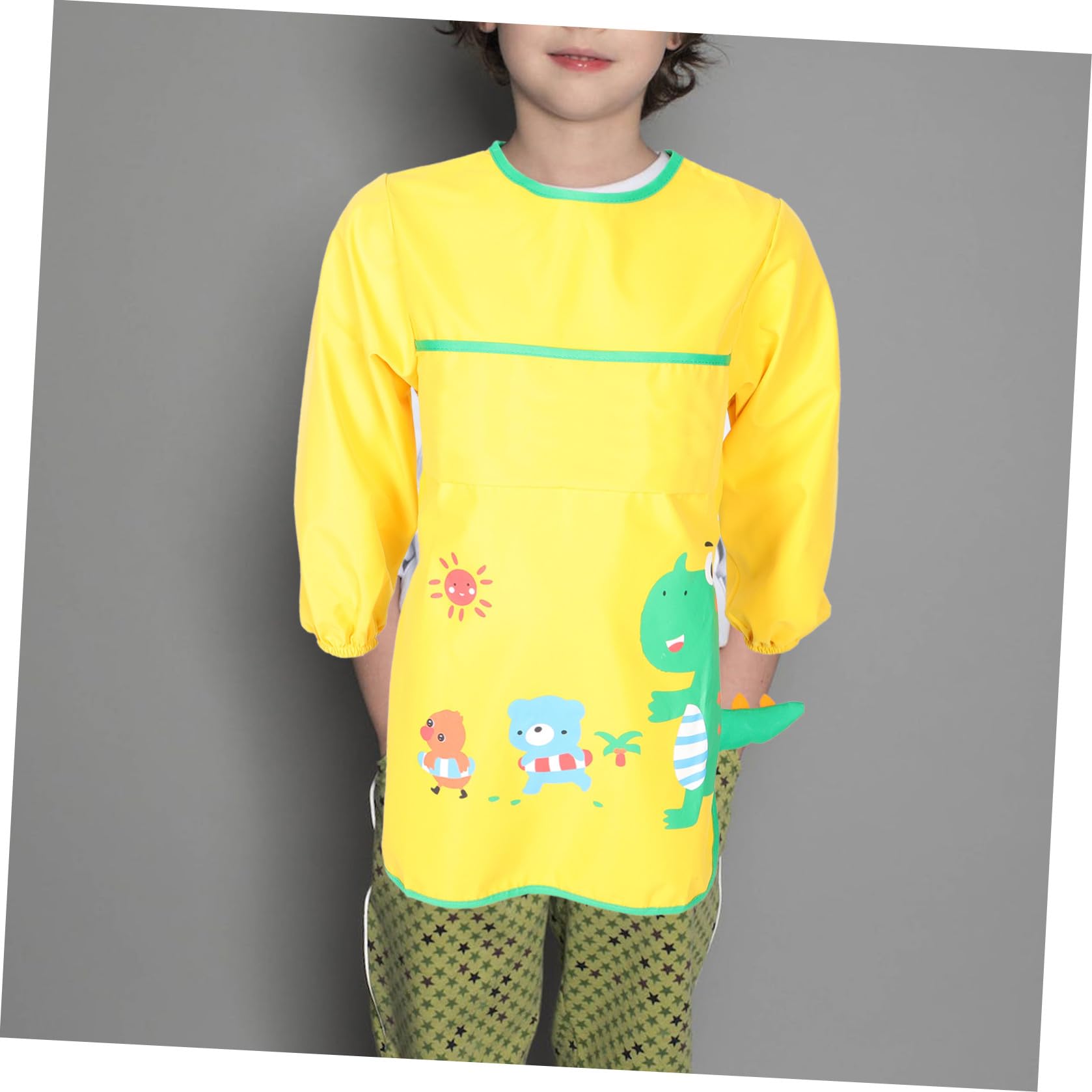 HEMOTON 2 Pz Grembiule Per Bambini Pettorina Della Camicia Grembiule Pasto Per Bambini Camice Artistico Per Bavaglino Per Lavoro Bambino Impermeabile Poliestere