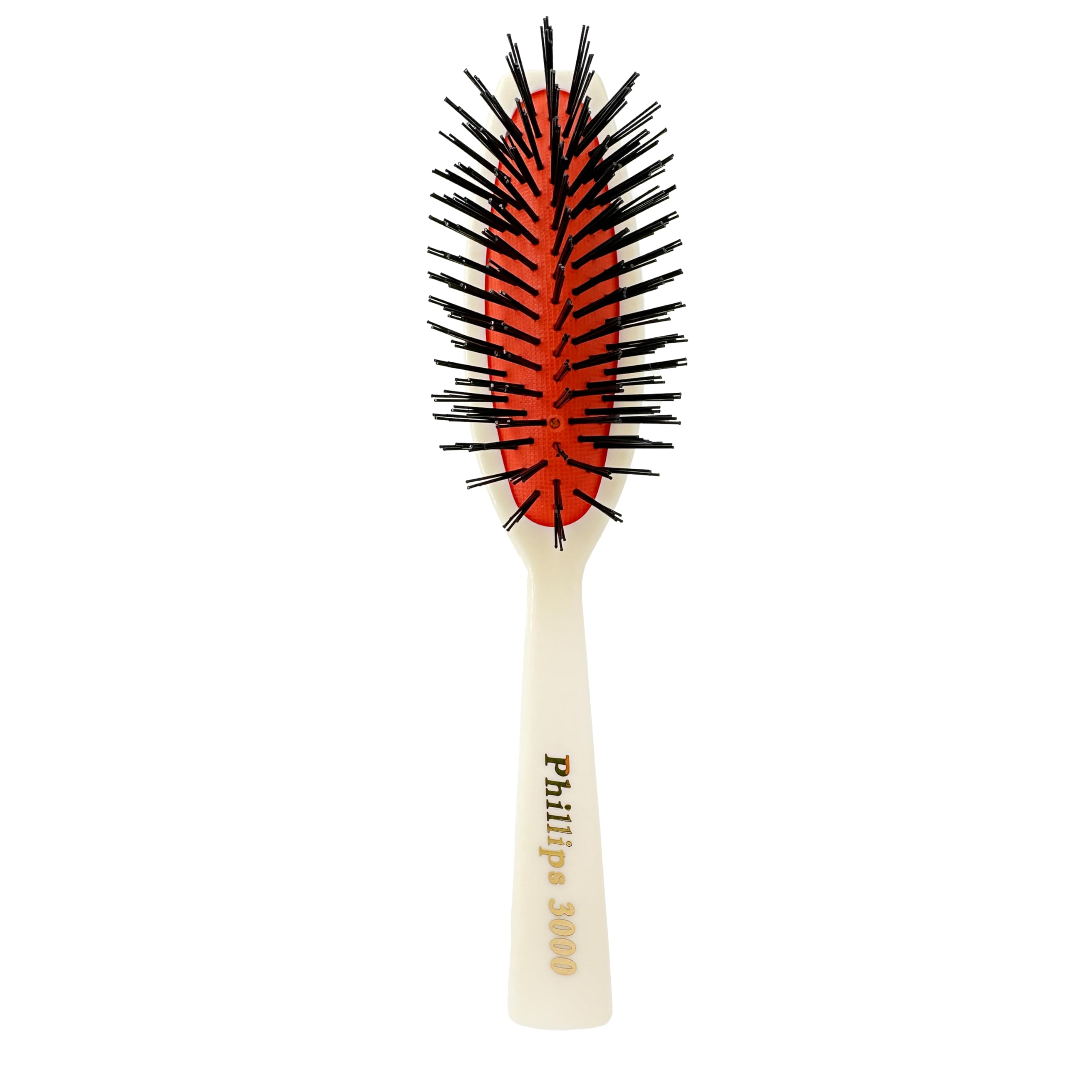 Phillips Brush 3000 Cüzdan Boyutu Yastık Saç Fırçası Çiçek Tasarımlı - Beyaz