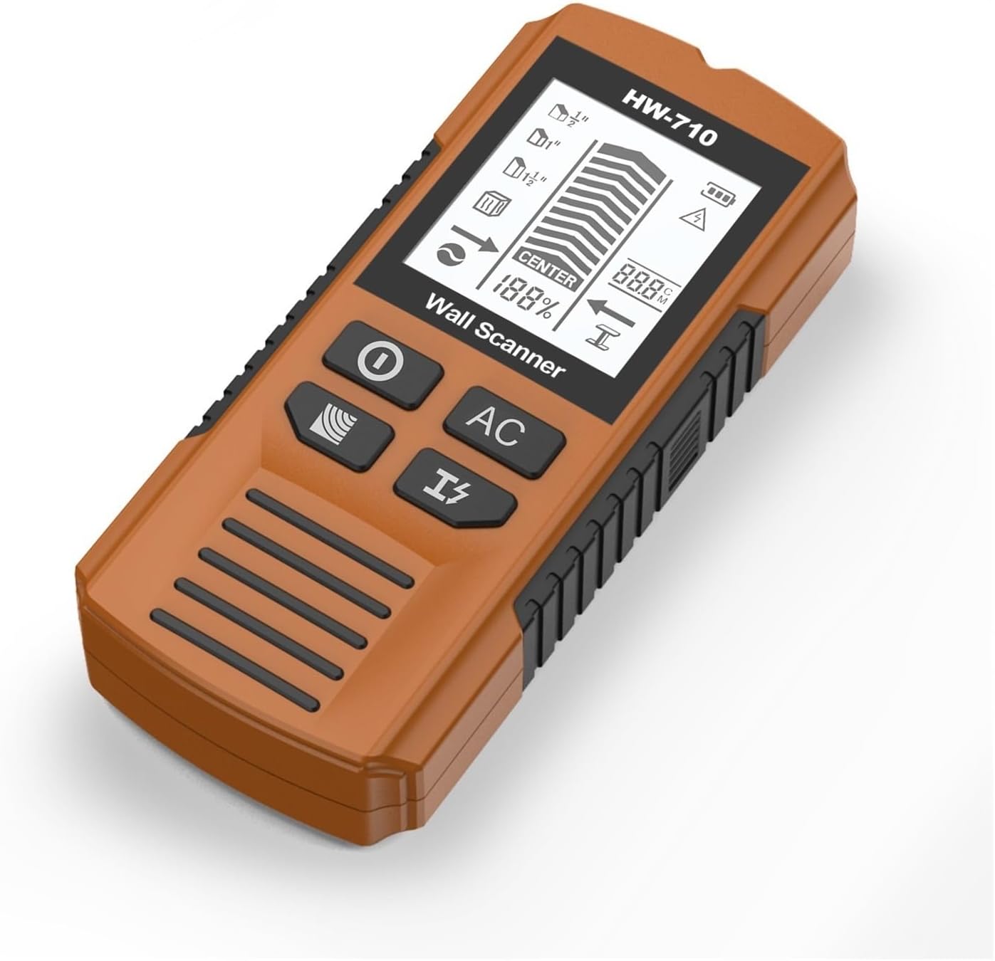 壁面金属探知機、 スタッドファインダー壁スキャナグリーンBklightスタッドロケーター壁検出器1-1/2インチドライウォールスタッ