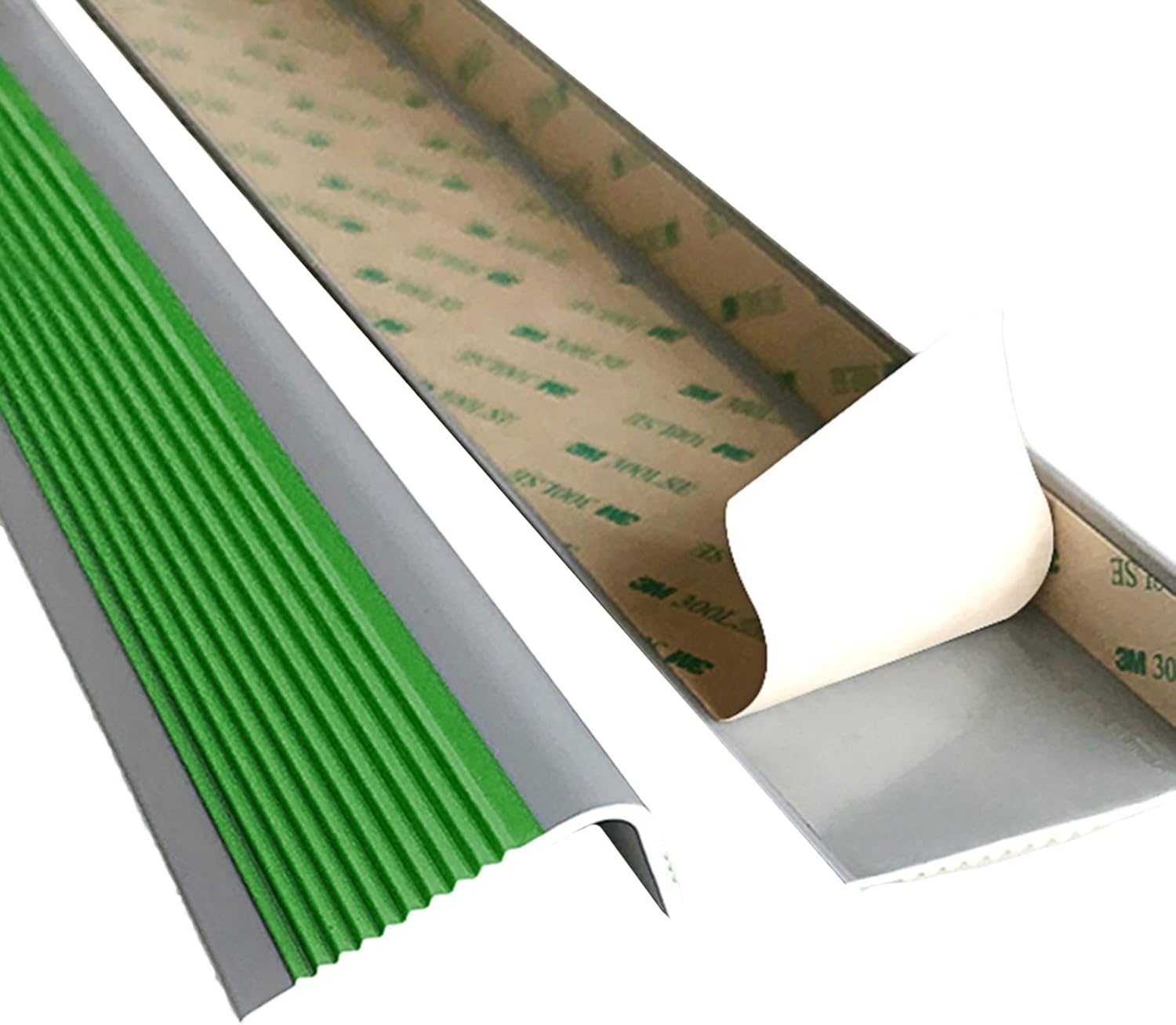 Anti-Rutsch Treppenkantenprofil - Selbstklebende Gummistufen Innen/Außen