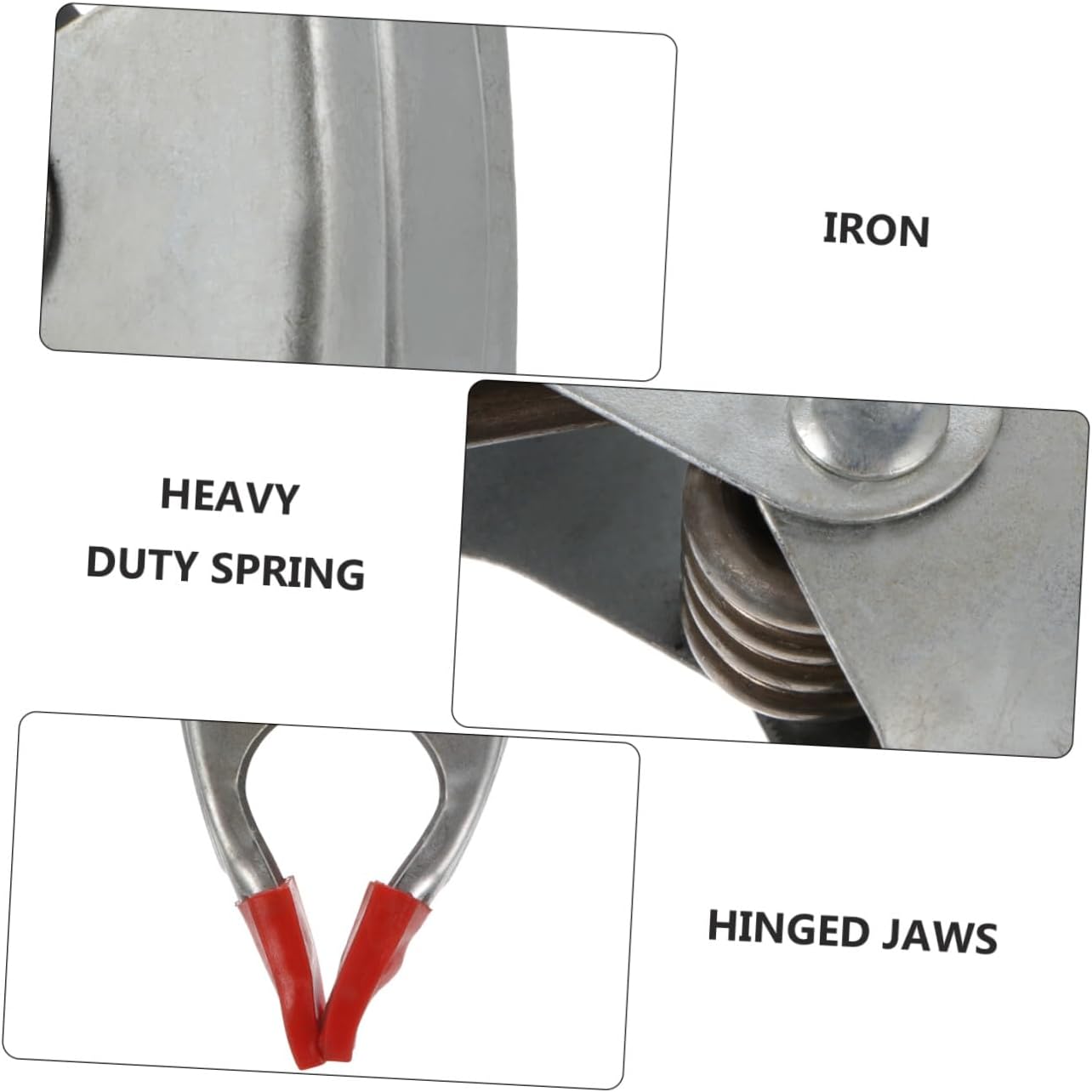 10pcs Heavy Duty A-shaped Spring Clamps, Thickened Iron Woodworking Clamps for Carpentry, 6-inch Fast Hold Clips Suitable for Wood and Stone Fixing