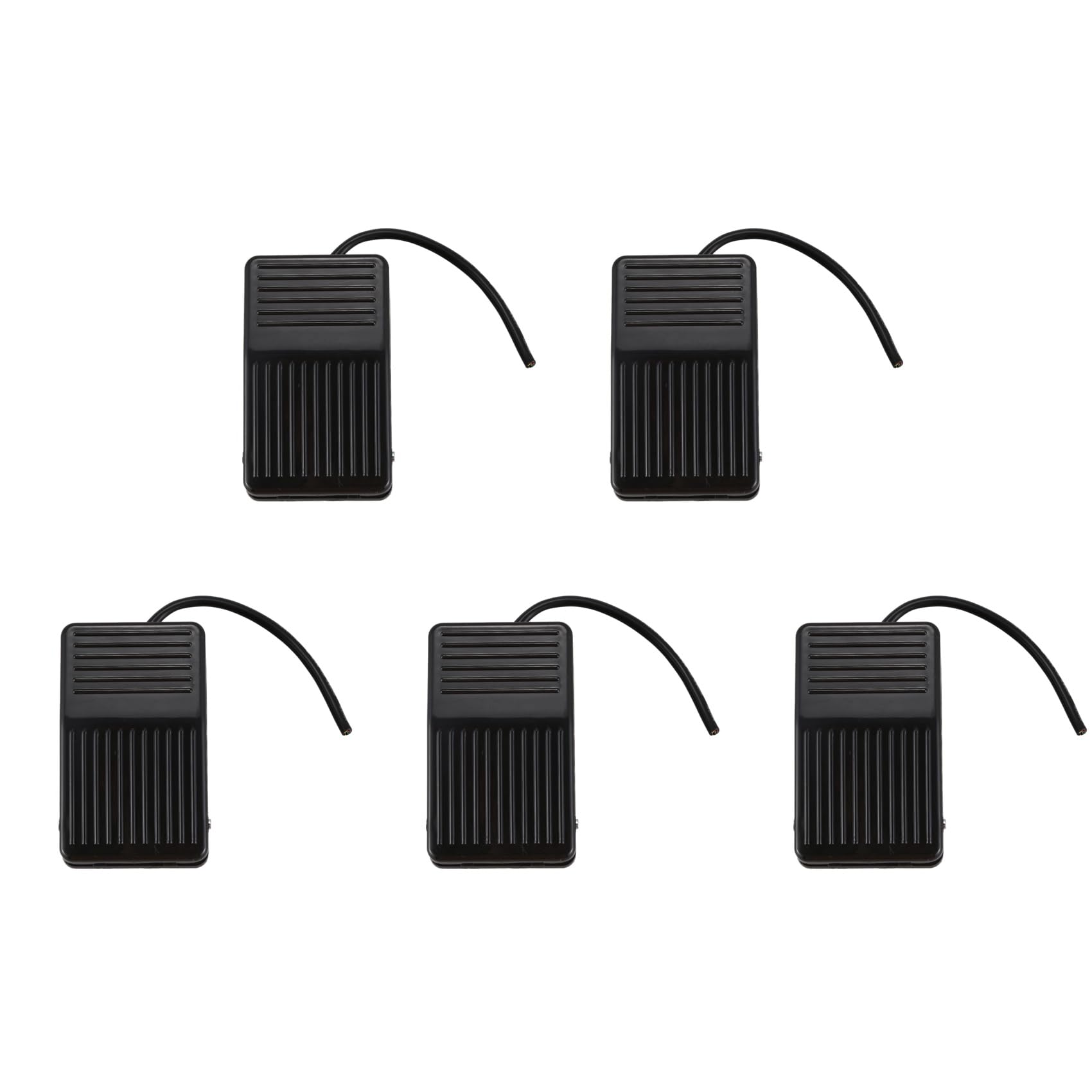 Jnchdghwa 5X 250V 10A SPDT Nonslip Plastic Momentary Electric Power Foot Pedal Switch