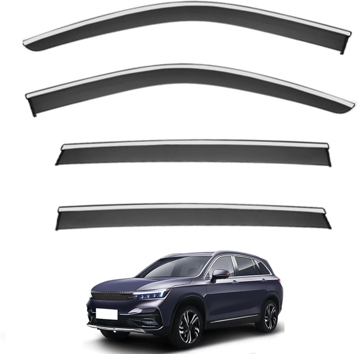 nwsplmy Wind Deflectors for Imperium SEV MK1 2021-20204, Rain Guards Window Visors, 4-Piece, Protects Against Fading & Cracks
