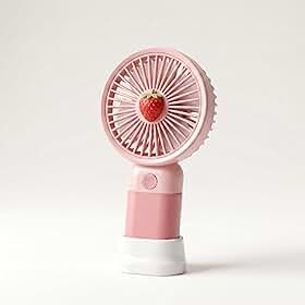 Mini Ventilador Portátil USB Recarregável – Compacto, Silencioso, Potente - Uso 2 em 1 (Mão e Mesa) – Ideal para Calor, Trabalho e Viagens e Estúdio de Maquiagem.