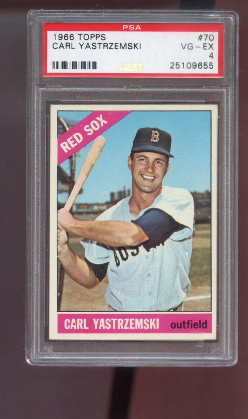 1966 Topps #70 Carl Yastrzemski PSA 4 Graded Baseball Card MLB Boston Red Sox