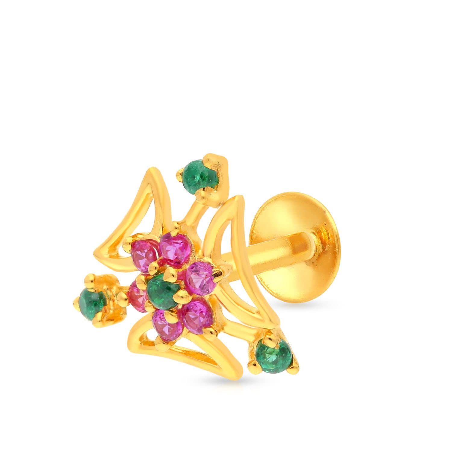 Malabar Gold & Diamonds22 Kt (916) Purity Yellow Gold Nosepin Npfjdz0016_Y For Women