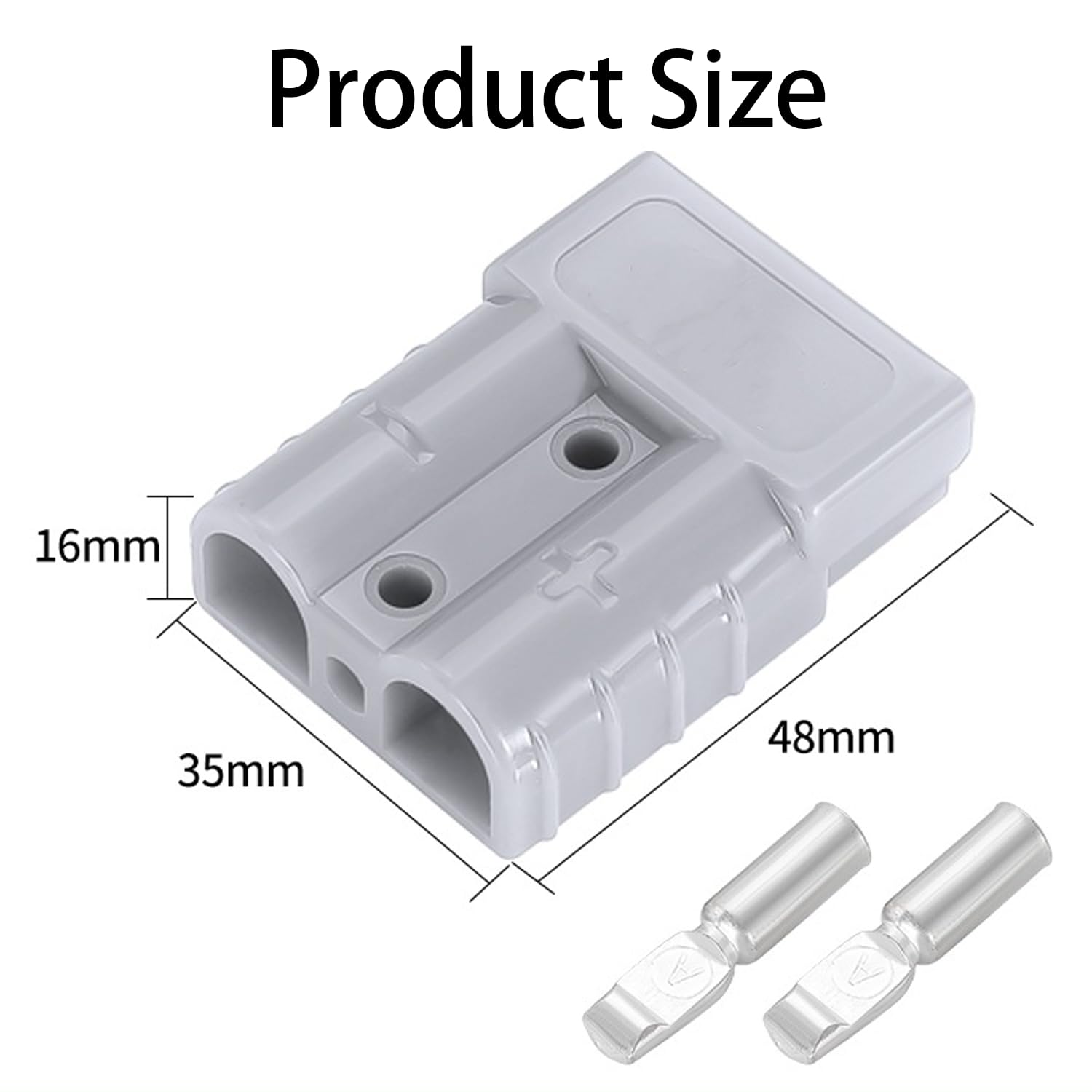 5 stück Batterieanschluss Stecker 600V 50Amp Quick Connect Batterie Akku Steckverbinder Schnellanschluss Stecker für Anderson Gabelstapler Wohnwagen Anhänger Stecker