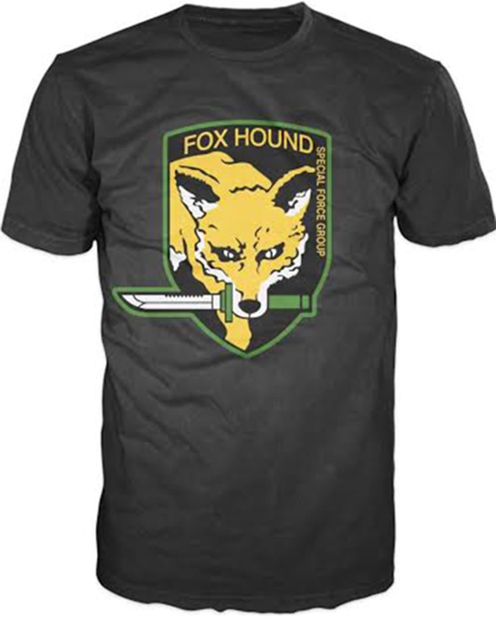 Metal Gear Solid Fox Hound Mens T-shirt, Black (S)
