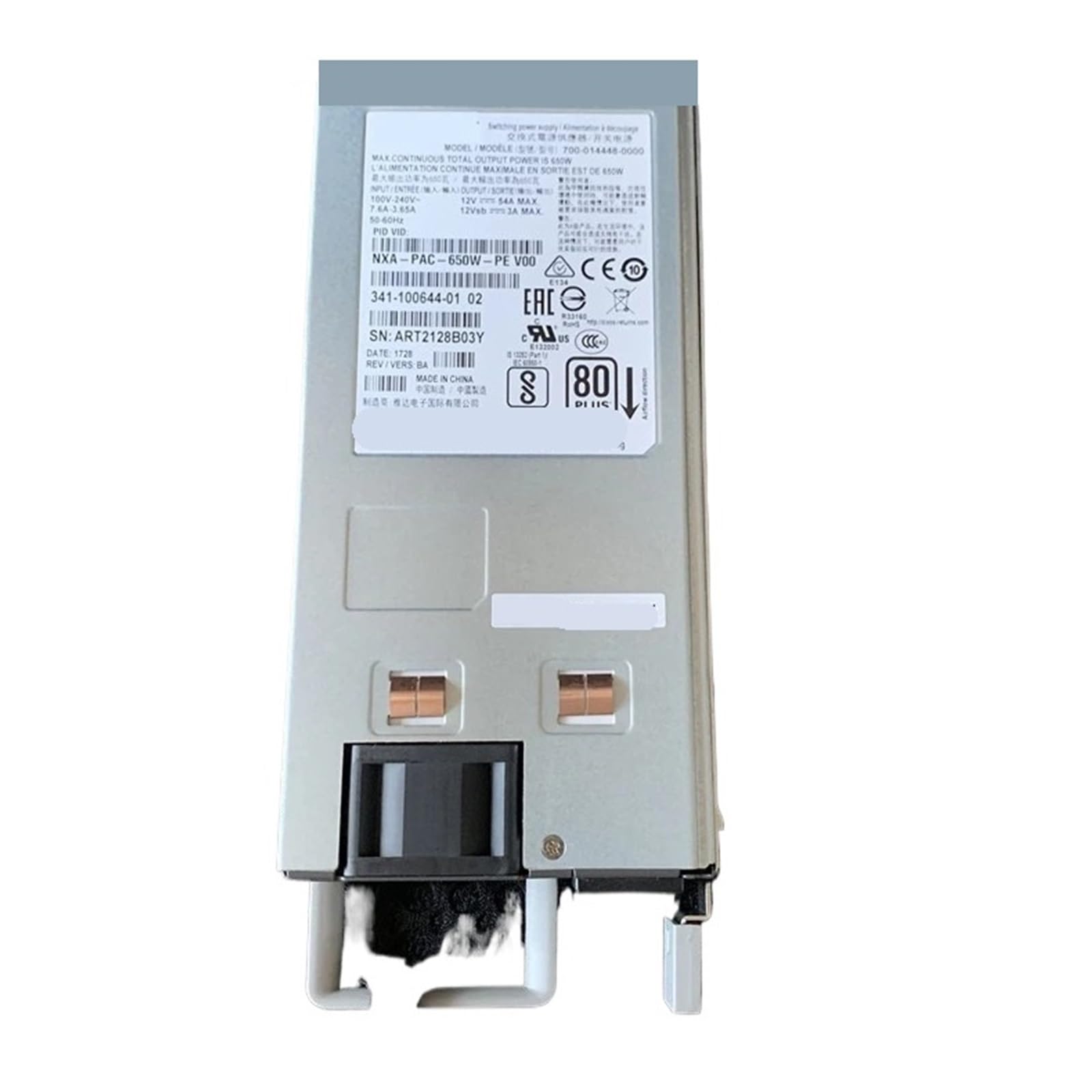 CLEUFWKO Power Supply N9K-C93180YC-EX 650W For NXA-PAC-650W-PE 341-0729-03 700-014078-0100