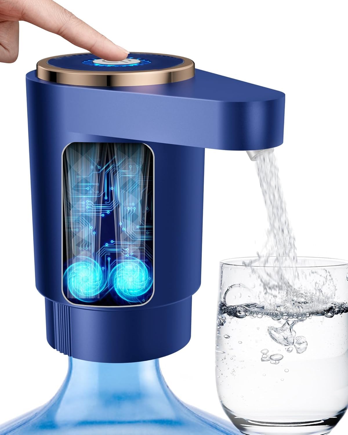 Water Dispenser Pump for 5 Gallon Bottles, USB Rechargeable Bottle Pump