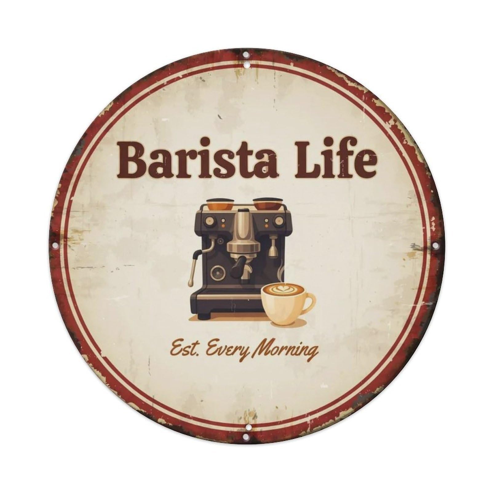 Barista Life Metal Tin Sign Plaque