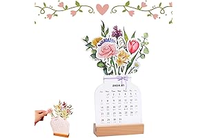 2024 Bloomy Flower Calendar: Elevate Your Desk with Nature's Canvas